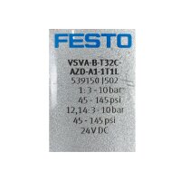 FESTO VABV-S4-1S-G14-2T2 539220 VSVA-B-T32C-AZD-A1-1T1L 539150 Ventilinsel