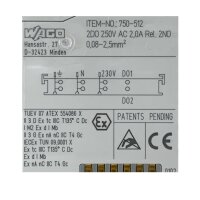 WAGO 750-512 Module Relaisausgangsklemme Klemme