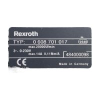 Rexroth 0608701017 Schrauberspindel