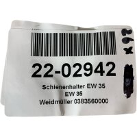 SET Inhalt 26stk! Weidmüller EW35 Schienenhalter 0383560000