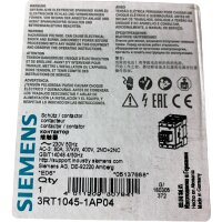 Siemens SIRIUS 3RT1045-1AP04 Schütz Contactor