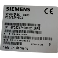 Siemens SINUMERIK 6FC5247-0AA02-1AA0 Panel Bediengerät