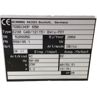 TEBECHOP 650 E230 G48/12(15) BWru-PDT Netzteil