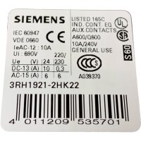 Siemens SIRIUS 3RT1036-3KB44-0LA0 Schütz Contactor