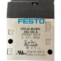 Festo CPE10-M1BH-3GL-QS-4 Magnetventil Ventil 196846