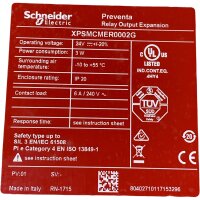 Schneider Electric PREVENTA ER02 XPSMCMER0002G Sicherheitsrelais Relais