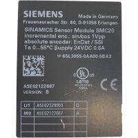 Siemens SINAMICS 6SL3055-0AA00-5BA3 Sensor Modul SMC20