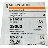 Merlin Gerin NS100N Leistungsschalter 29003 Ohne Zubehör