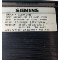 Siemens SIMOVERT 6SE2108-3AA00 Umrichter 5,50KW