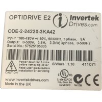 Invertek Optidrive E2 ODE-2-24220-3KA42 Inverter