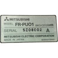 Mitsubishi FR-PU01 Parameter Unit