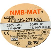 EMERSON NMB-MAT  4715MS-23T-B5A Axiallüfter Lüfter