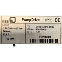 KSB 5015K00AH0S12 Pump Drive IP55