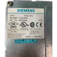 Siemens SIMATIC OP37 6AV3637-1LL00-0AX1 Operater Panel