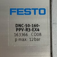 FESTO DNC-50-160-PPV-R3-EX4 163366 Normzylinder...