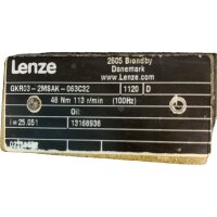 Lenze 0,6 KW 113 min Phase Asynchronus Motor GKR03-2MSAK-063C32 3