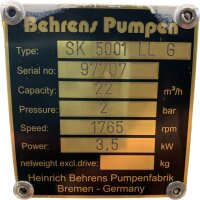 Behrens Pumpen SK 5001 LL G Kreiselpumpe