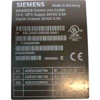 Siemens SINAMICS 6SL3040-0MA00-0AA1 Control Unit CU320