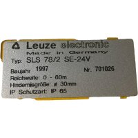LEUZE electronic SLS 78/2 SE-24V Lichtschranke
