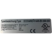 Jenaer Antriebstechnik ECOVARIO 414AN-BV-000-000 Servo Drive Servoverstärker