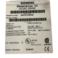 Siemens Masterdrives VC 6SE7013-0EP60 AC DRIVE