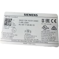 Siemens SIMATIC HMI 6AV2 124-1GC01-0AX0 Touch Panel