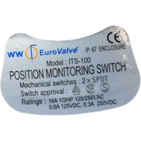 Eurovalve ITS-100 JS1030 5842 Absperrventil Ventil EVBS...