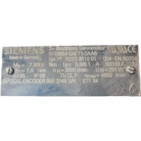 Siemens 1FT6064-6AF71-3AA6 Servomotor