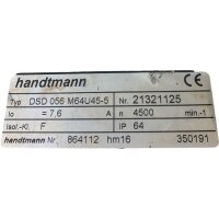 handtmann DSD 056 M64U45-5 servomotor
