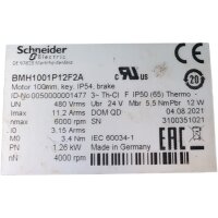 Schneider BMH1001P12F2A servomotor 0050000001477