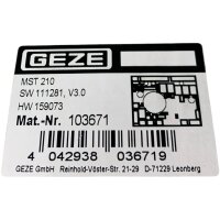 GEZE MST210 Motorschlosssteuerung 103671