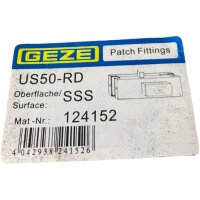 GEZE US50-RD Patch Fittings 124152