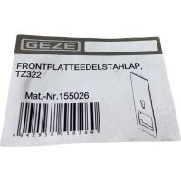 GEZE TZ322 Frontplatte Edelsthal AP 155026