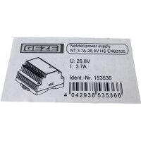 GEZE NT 3.7A-26.8V HS Netzteil 153536