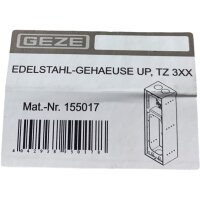 GEZE TZ 32x Edelstahl-Gehäuse, UP 155017