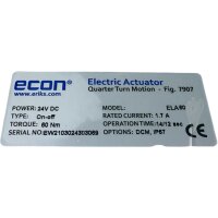 ECON ELECTRIC ACTUATOR ELA60 Type 7909 Aktuator