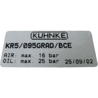 KUHNKE KR5 095GRAD BCE Drehantrieb Rotary Actuator unused