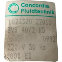 Concordia Fluidtechnik 1023320 22011 SVS 40-2 KD...