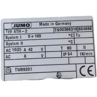 Jumo ATH-2 Temperaturregler Regler