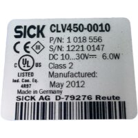 SICK CLV450-0010 Barcode Scanner 1018556