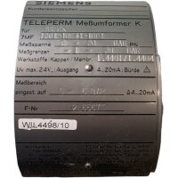 Siemens 7MF1201-1DE41-1BF1 TELEPERM-MESSUMFORMER K FUER...