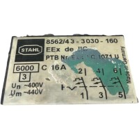 Stahl 8562/43-3030-160 Leistungsschalter C 16A