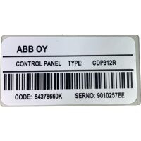 ABB 64378660K Control Panel CDP312R