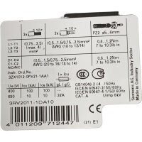 Siemens Sirius Leistungsschalter 3RV2011-1DA10