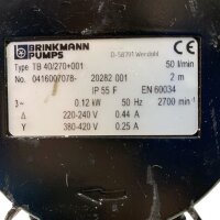 Brinkmann TB40/270+001 Eintauchpumpen 50 l min...