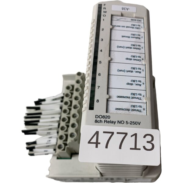 ABB 3BSE013235R1 TU831V1 Erweitertes Modul Anschlusseinheit DO820 8ch Relay NO 5-250V