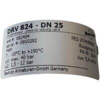 Berluto DRV824-DN25 Druckminderer 082404