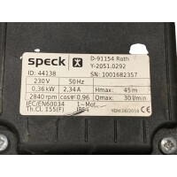 SPECK Pumpe Y-2051.0292 44138 Peripheralradpumpe Pumpe