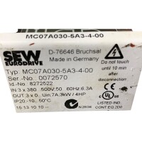 SEW EURODRIVE MC07A030-5A3-4-00 Frequenzumrichter 8272522