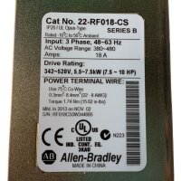 Allen Bradley 22-RF018-CS 22D-D012N104 Frequenzumrichter...